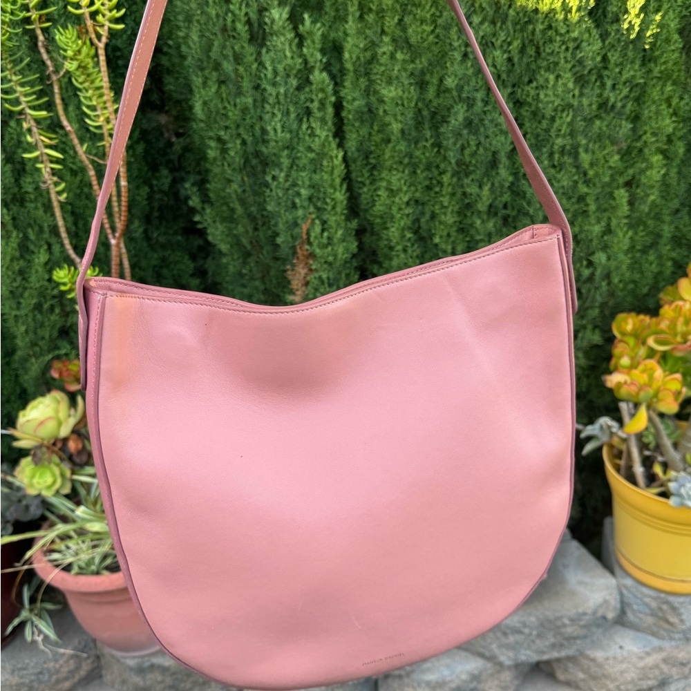 Mansur Gavriel Shoulder Ergo Bag Pink Viral Powder Pink